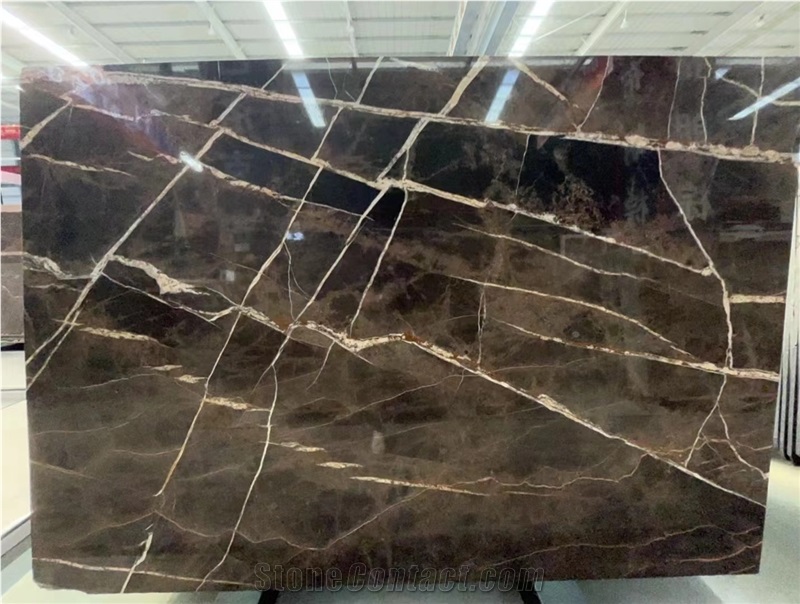Brown Grey Marble Slab&Tiles For Hotel Project