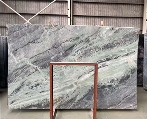 China Amazon Blue Marble Slab, Tiles For Floor And Wall