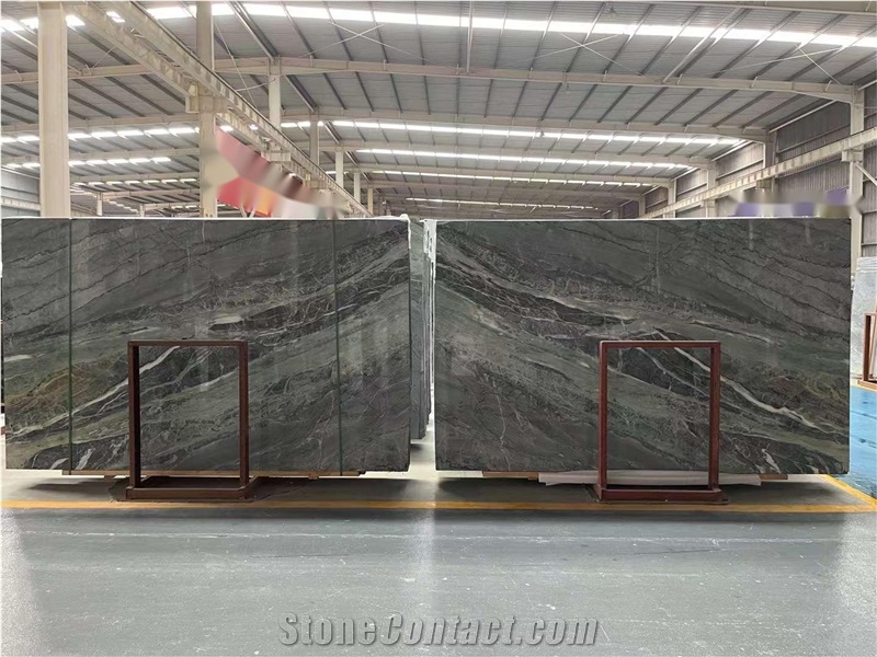 China Amazon Blue Marble Slab, Tiles For Floor And Wall
