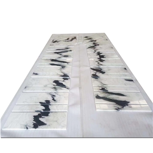 China Panda White Marble Stairs Treads And Riser China Panda White Marble Stairs Treads And Riser