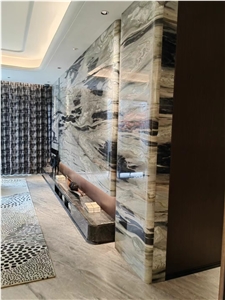 China White Onicciato Marble Slab&Tiles For Project