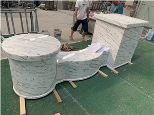 Fine Lines Snow White Marble Slab&Tiles For Floor