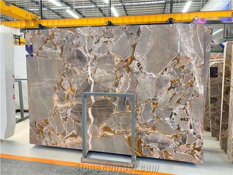 Golden Shadow Marble Slab&Tiles For Hotel Project