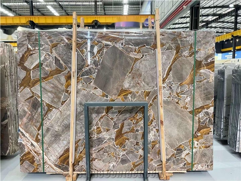 Golden Shadow Marble Slab&Tiles For Hotel Project