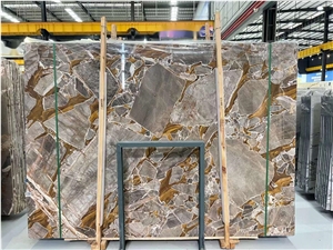 Golden Shadow Marble Slab&Tiles For Hotel Project