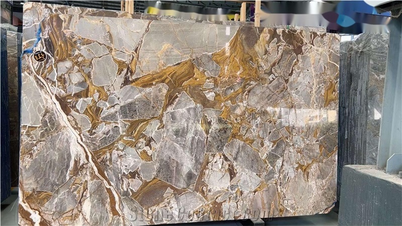 Golden Shadow Marble Slab&Tiles For Hotel Project