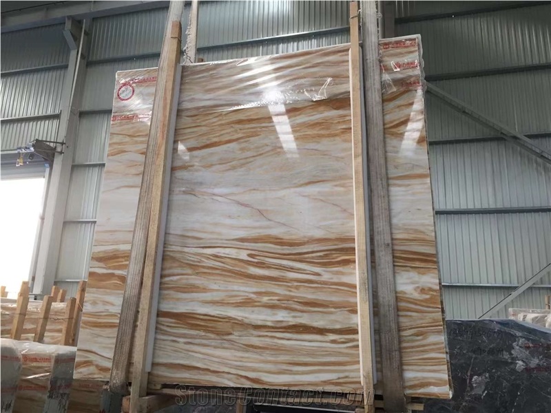 Golden Sun Marble Slab&Tiles For Floor&Wall