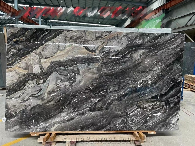 Iride Nero Marble Slab&Tiles For Floor