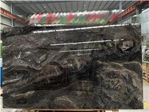 Iride Nero Marble Slab&Tiles For Floor