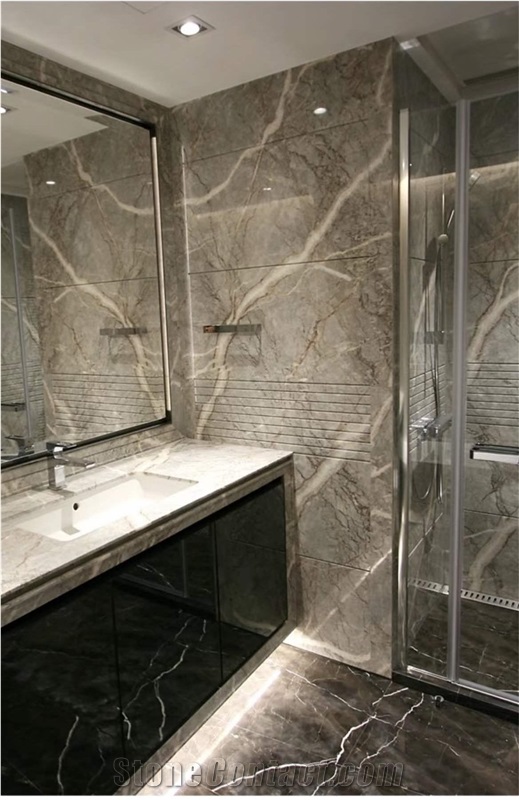 Italy Grey Fleury Marble Slab&Tiles For Floor&Wall