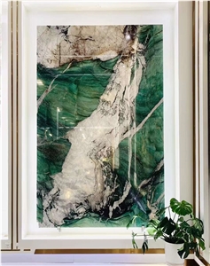 New Arrival Botanic Wave Quartzite Slab For Home Decor