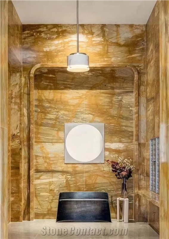 Siena Giallo Marble Slab&Tiles For Hotel Project