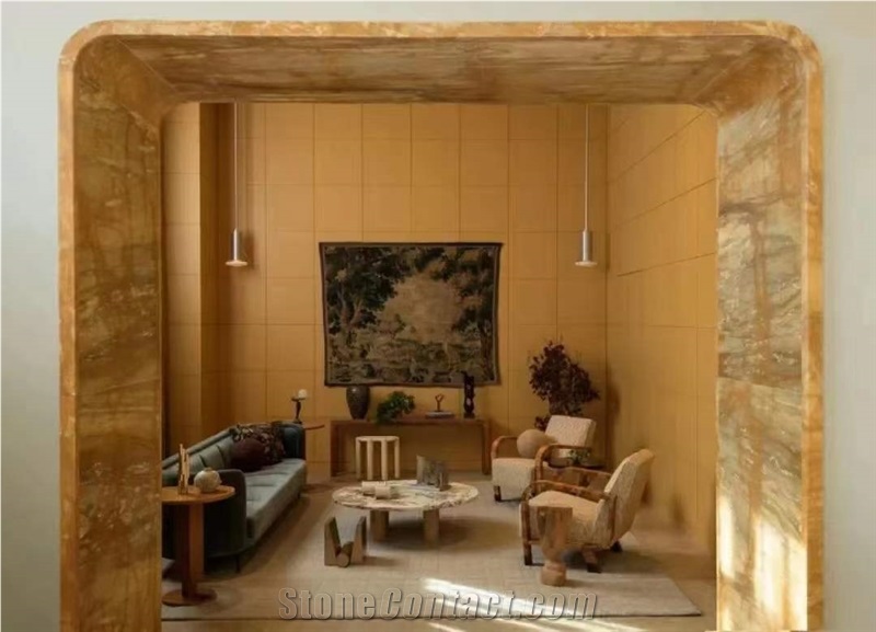 Siena Giallo Marble Slab&Tiles For Hotel Project
