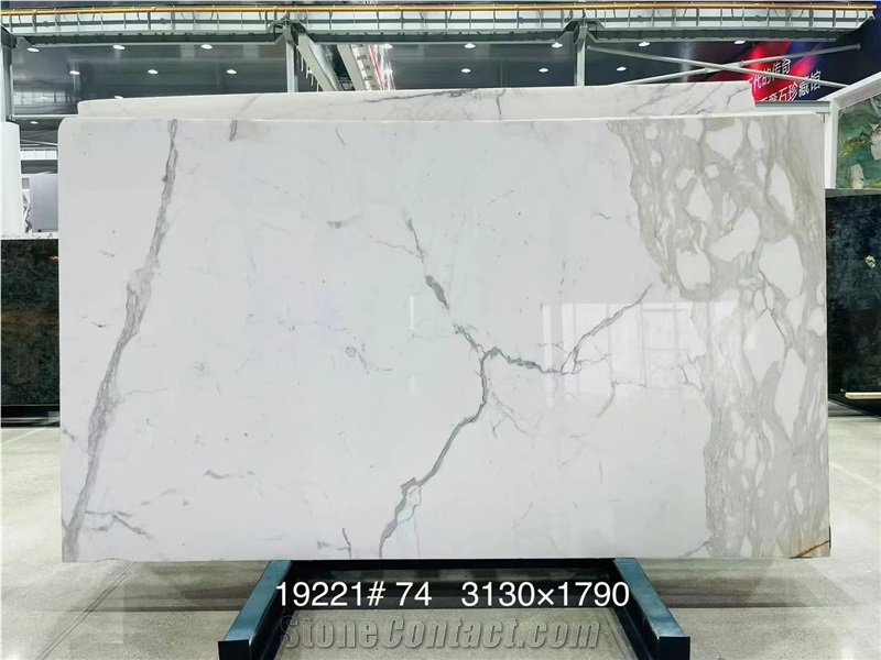 Super Quality White Marble Slabs With Special Veins