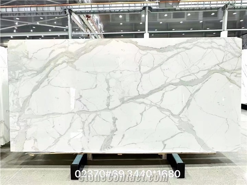 Super Quality White Marble Slabs With Special Veins
