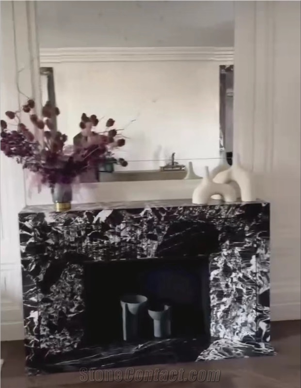 Top Quality Of Black Grand Antique For Indoor Fireplace