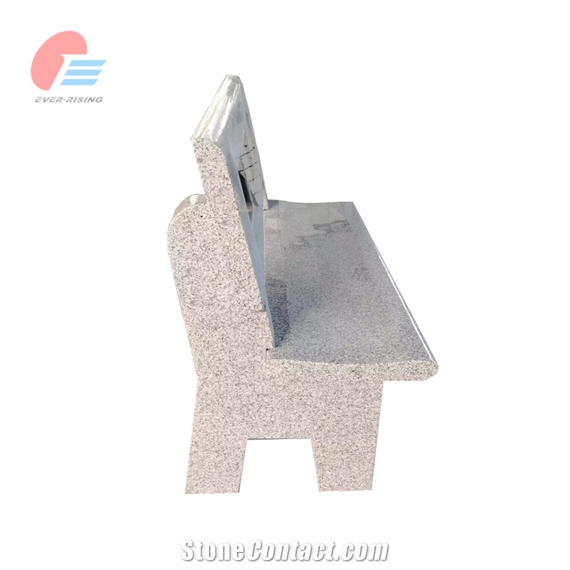 G682 Beige Rust Granite Polished Bench Seat For Garden Use