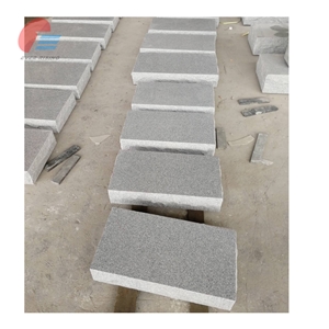Light Grey Granite Part Polished Bevel Marker For Lawn