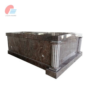 Paradiso Granite 2 Crypts Double Mausoleum For Cemetry