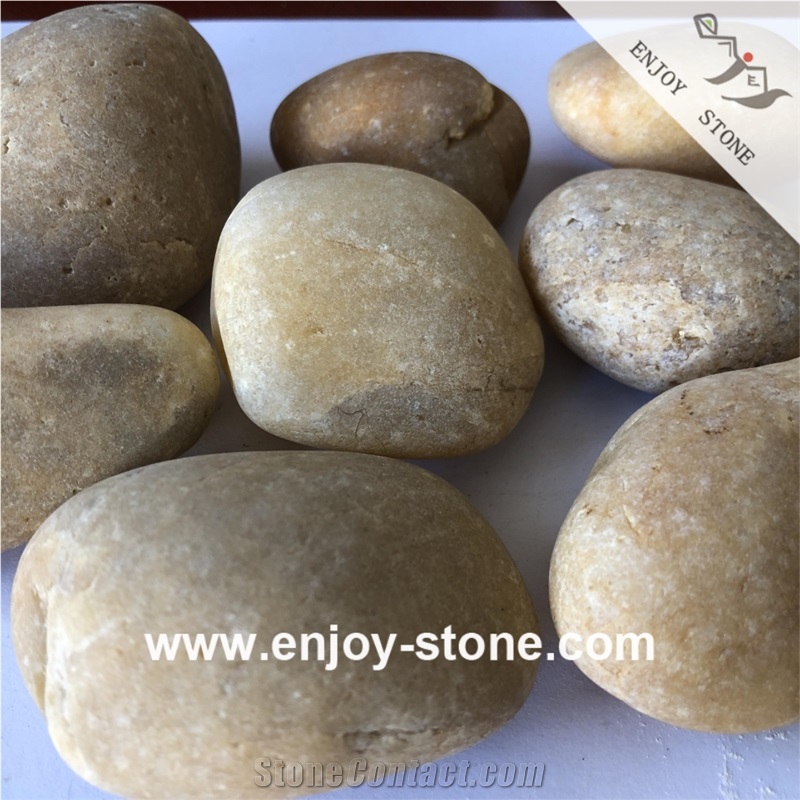 Mixed Size Pebble Stone For Walkway And Roads