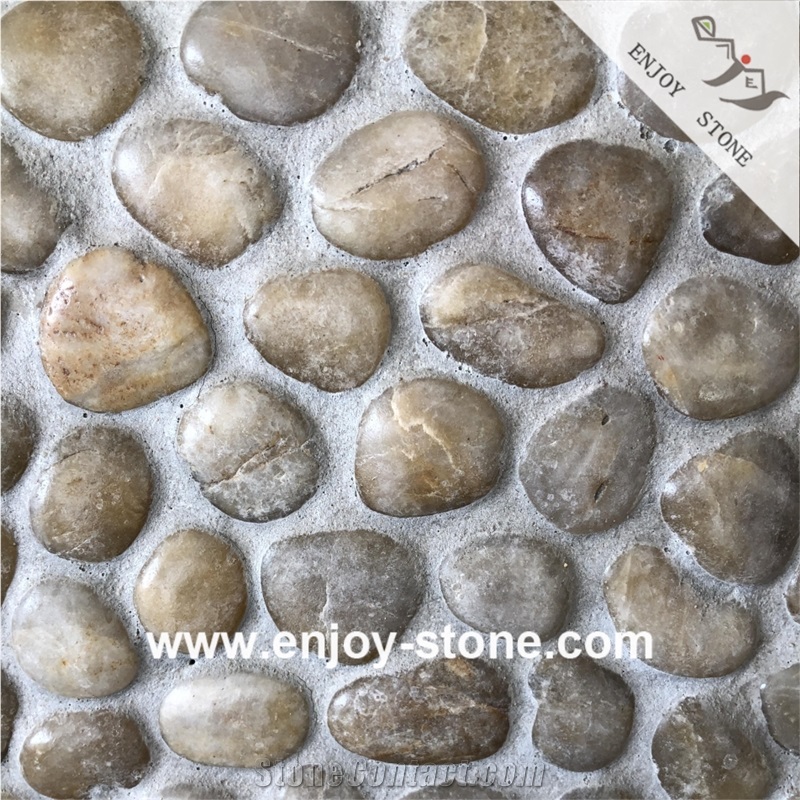 Pebble Stone Step Board For Walkway And Wall Cladding