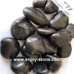 Polished Mixed Size Pebble Stone For Roads And Walkway