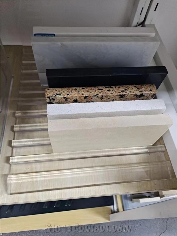 Acrylic Countertop Display Rack For Stone Sample