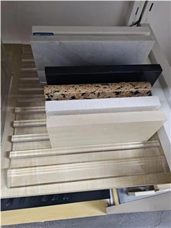 Acrylic Countertop Display Rack For Stone Sample