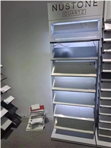 Quartz Stone Tower Metal Rack With Light