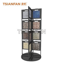 Rotated Display Case For Mosaic, Stone, Wood Sample