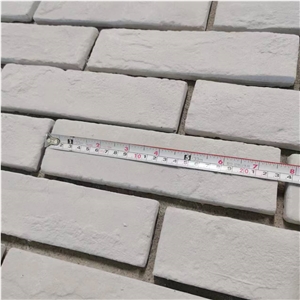Antique Brick Stacked Stone Strips Artificial Stone Panels