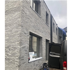 Antique Brick Stacked Stone Strips Artificial Stone Panels