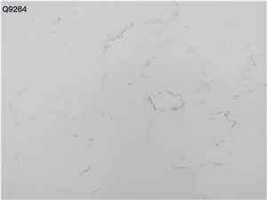 Artificial Carrara White Quartz Stone Slabs Vietnam Factory