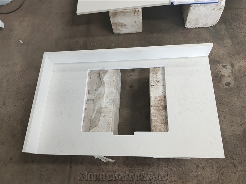 Artificial Quartz Stone Bathroom Vanity Tops
