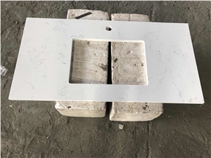 Artificial Quartz Stone Bathroom Vanity Tops