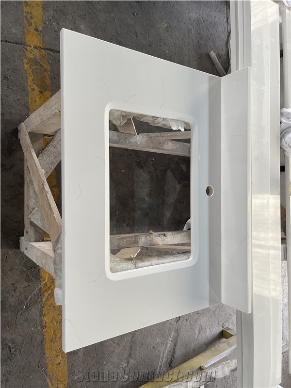 Artificial Quartz Stone Bathroom Vanity Tops