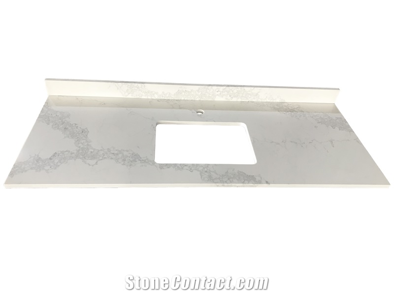 Artificial Quartz Stone Bathroom Vanity Tops