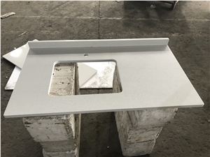 Inexpensive Quartz Stone Vanity Top For Bathroom Counter Top