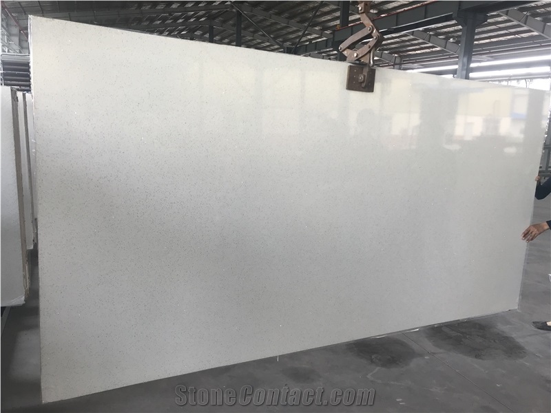 Sparkling Quartz Stone Slabs Artificial Stone For Kitchen