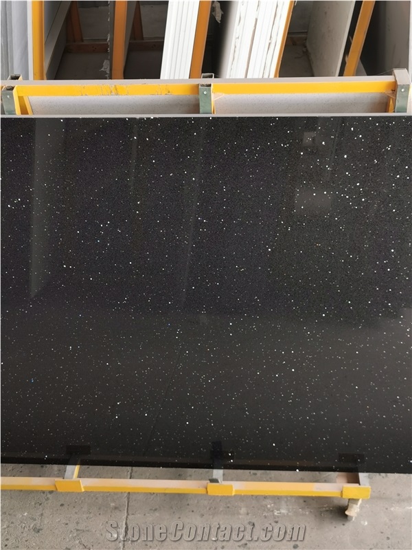 Sparkling Quartz Stone Slabs Artificial Stone For Kitchen