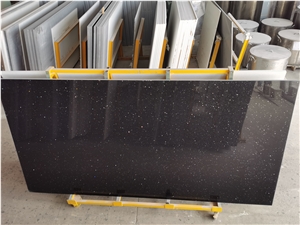 Sparkling Quartz Stone Slabs Artificial Stone For Kitchen