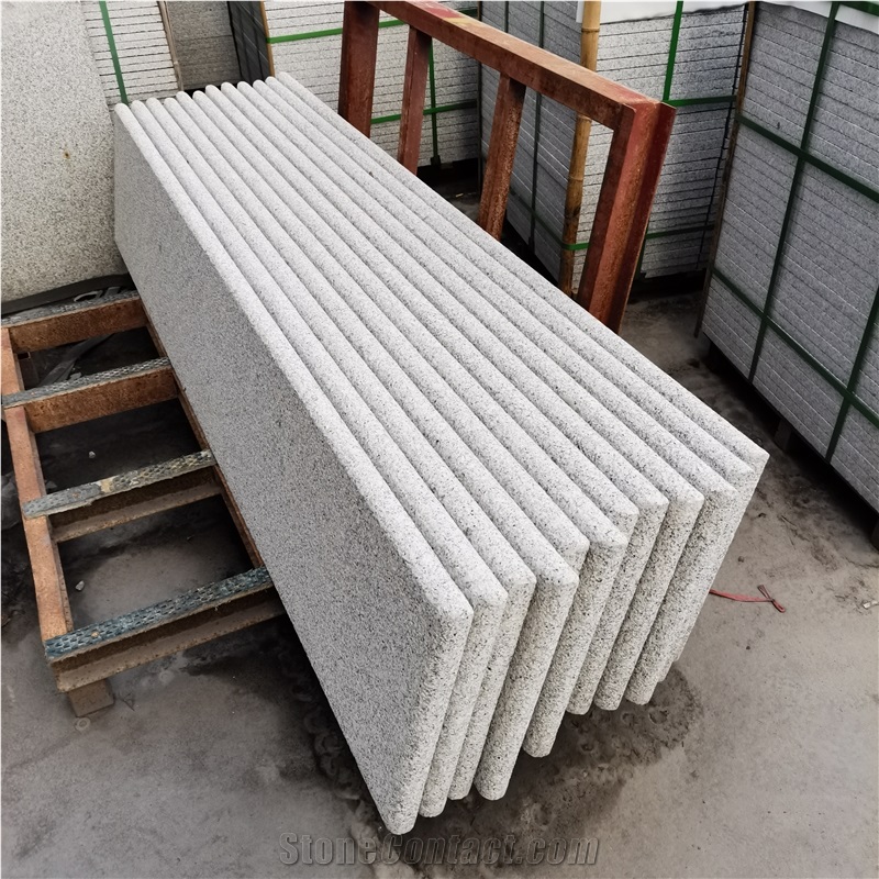 New G603 Granite Stairs Bush-Hammered Finish Steps For Outdoor