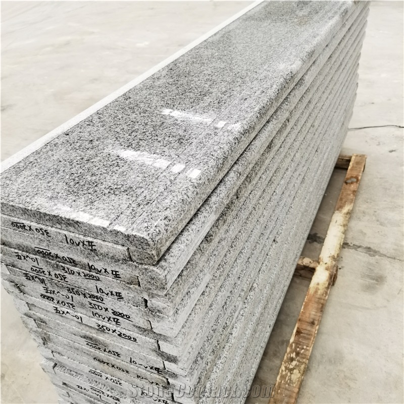 New G603 Granite Stairs Bush-Hammered Finish Steps For Outdoor