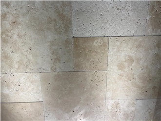 Medium Colorful Travertine Finished Product