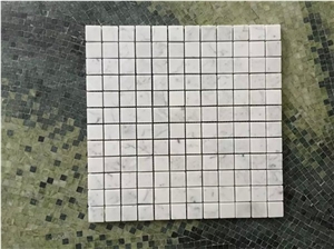 White Stone Marble Carrara Bathroom Mosaic Square Wall Tiles