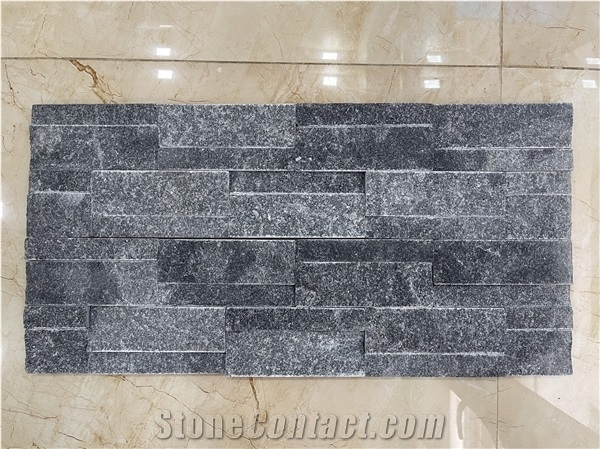 Black Marble Wall Cladding Panels, Ledge Stone
