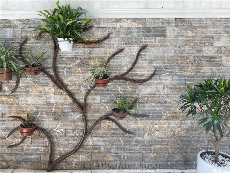 Multi Color Line Chiseled Stone Veneer Viet Nam