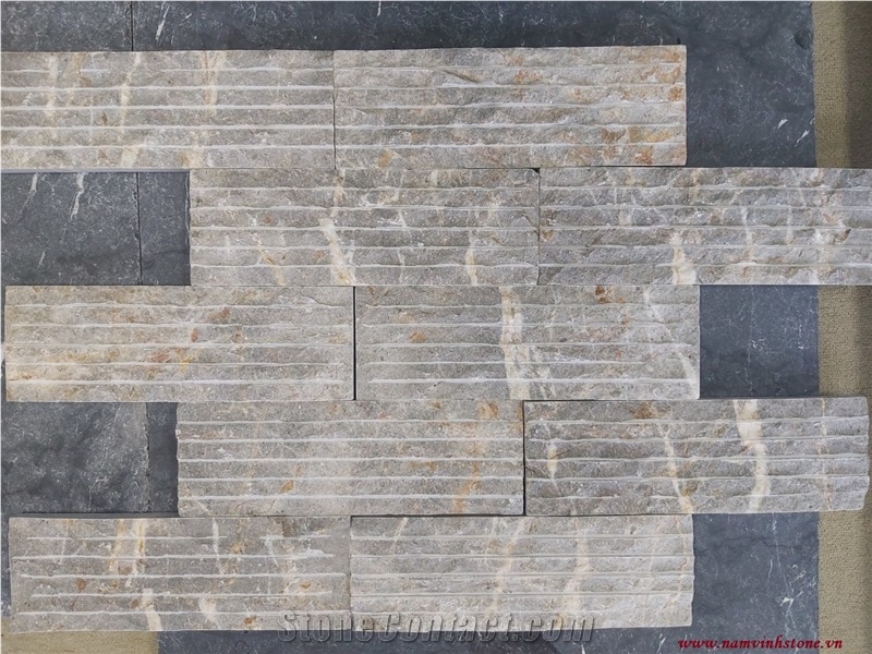 Multi Color Line Chiseled Stone Veneer Viet Nam