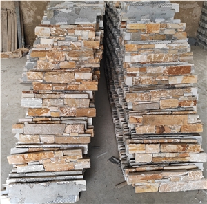 Beige Slate Cement Type Wall Cladding Panel Stone Panel