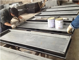 Honed Granite Hearth For Solid Fuel Fireplace